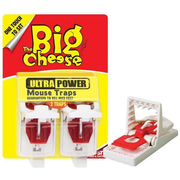 BIG CHEESE BAITED RTU MOUSE TRAP TWIN PACK STV100 ~